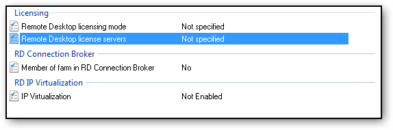 Remote Desktop license servers link